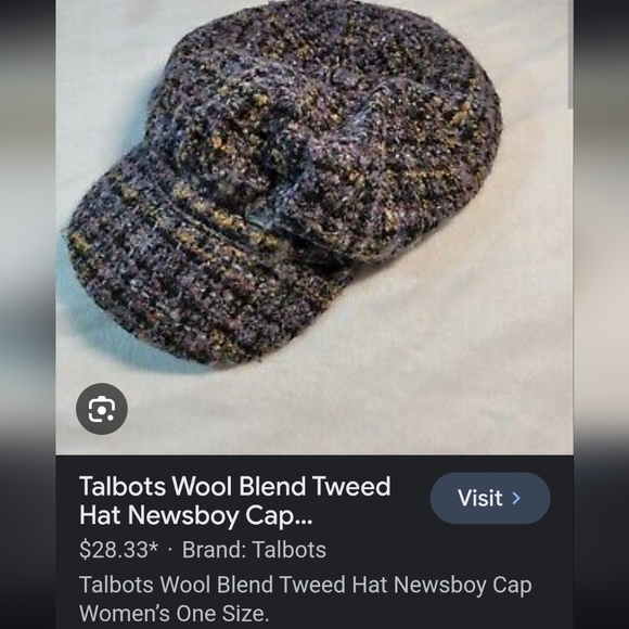 🛒🛍️💥Vintage Talbots newsboy wool hat great vintage condition - Picture 6 of 12